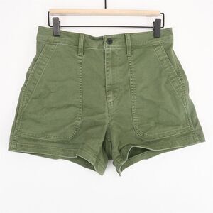 Madewell The Perfect Vintage Fatigue Short Womens 27 Green Stretch Utility
